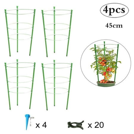 Tomato Supporting Cage Set Plant Climbing Frame With Self Watering Spike And Fixing Clip
Tomato Supporting Cage Set Plant Climbing Frame With Self Watering Spike And Fixing Clip
