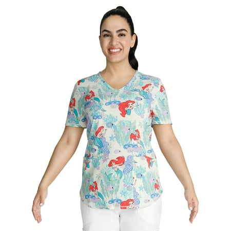 Disney The Little Mermaid Women s V-Neck Scrub Top
Disney The Little Mermaid Women s V-Neck Scrub Top