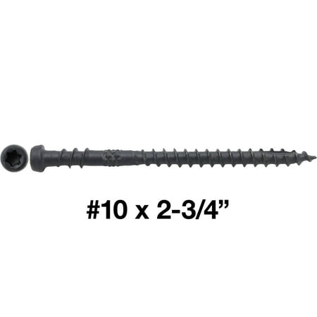 #10 x 2-3/4 GREY BIRCH(Clamshell) Composite Decking Exterior Coated Wood Screw Torx/Star Drive Head - Decking Exterior Coated Torx/Star Drive Wood Screws (1 POUND - 75 Approx. Screws)
#10 x 2-3/4 GREY BIRCH(Clamshell) Composite Decking Exterior Coated Wood Screw Torx/Star Drive Head - Decking Exterior Coated Torx/Star Drive Wood Screws (1 POUND - 75 Approx. Screws)