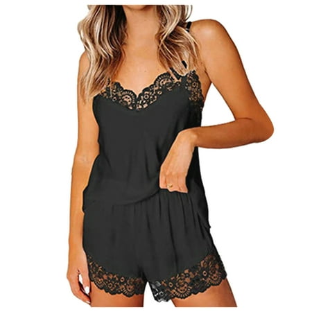 iOPQO shorts for women Women s Trim Pajamas Sleepwear Shorts Cami Sets Lace Tops Satin Women s Sleepwear Women Pajama Sets Black S
iOPQO shorts for women Women s Trim Pajamas Sleepwear Shorts Cami Sets Lace Tops Satin Women s Sleepwear Women Pajama Sets Black S