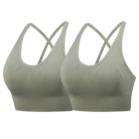 2Pcs Women High Impact Sports Bras Criss Cross Back Sexy Running Bra for Women
2Pcs Women High Impact Sports Bras Criss Cross Back Sexy Running Bra for Women