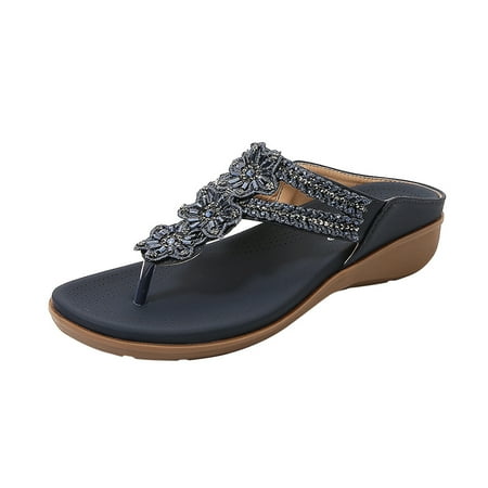 KBODIU Sandals Women Athletic Comfortable Outdoor Sandals with Arch Support Walking Sandals Retro Flower Beaded Rhinestonee Large Size Sandals Fashion Versatile Soft And Comfortabl Slippers Black 37
KBODIU Sandals Women Athletic Comfortable Outdoor Sandals with Arch Support Walking Sandals Retro Flower Beaded Rhinestonee Large Size Sandals Fashion Versatile Soft And Comfortabl Slippers Black 37
