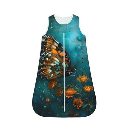 Honeii Elegant Butterfly And Flowers Print Unisex Babies Sleepbag Wearable Blanket Baby Sleeveless Sleeping Bag-X-Large
Honeii Elegant Butterfly And Flowers Print Unisex Babies Sleepbag Wearable Blanket Baby Sleeveless Sleeping Bag-X-Large