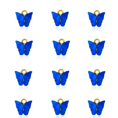 12Pcs Butterfly Charms Butterfly Pendant for Jewelry Making Colored Pendant for Earrings Bracelets Necklace DIY Making Sapphire
12Pcs Butterfly Charms Butterfly Pendant for Jewelry Making Colored Pendant for Earrings Bracelets Necklace DIY Making Sapphire