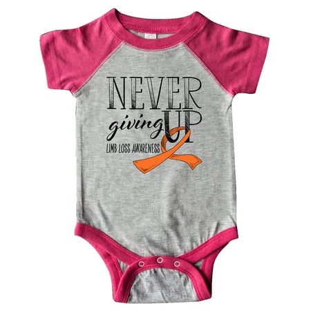 Inktastic Never Giving Up Limb Loss Awareness Orange Ribbon Gift Baby Boy or Baby Girl Bodysuit
Inktastic Never Giving Up Limb Loss Awareness Orange Ribbon Gift Baby Boy or Baby Girl Bodysuit