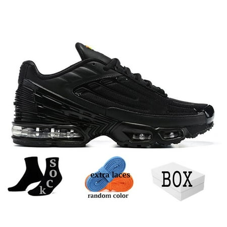 

tn 3 plus with box running shoes tns men terrascape women mens sneakers Triple Black White University Blue Metallic Teal Womens Mens Sports max Trainers Shoe