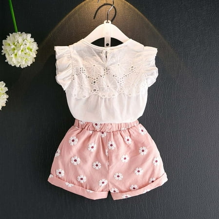 Fesfesfes Toddler Kids Baby Girls Outfits Clothes T-shirt Vest Tops+Shorts Pants 2PCS Set
Fesfesfes Toddler Kids Baby Girls Outfits Clothes T-shirt Vest Tops+Shorts Pants 2PCS Set