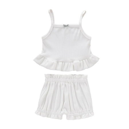 Fesfesfes Toddler Baby Girls Summer Solid Color Sleeveless Top + Short+ Headband
Fesfesfes Toddler Baby Girls Summer Solid Color Sleeveless Top + Short+ Headband