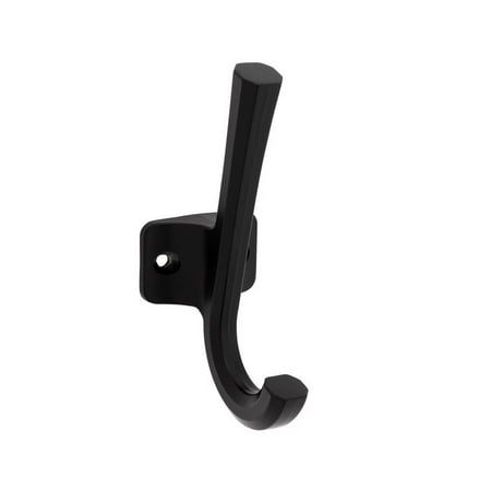 National Hardware National Hardware N337-912 Powell Angled Hook Matte Black