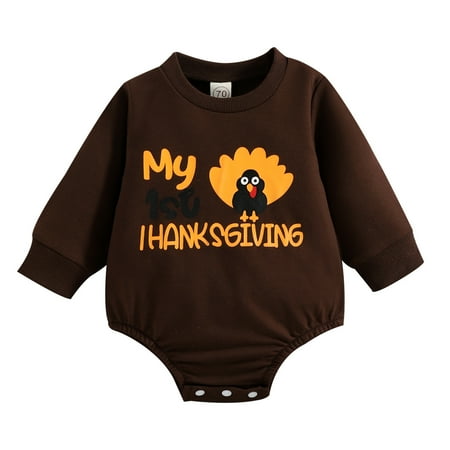 nsendm Neutral Baby Clothes Infant Boys Girls Thanksgiving Day Long Sleeve Letter Cartoon Prints Babies Bodies Coffee 0-3 Months
nsendm Neutral Baby Clothes Infant Boys Girls Thanksgiving Day Long Sleeve Letter Cartoon Prints Babies Bodies Coffee 0-3 Months