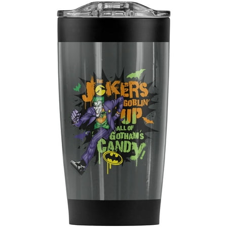 Batman The Joker Goblin Candy Stainless Steel Tumbler 20 oz Coffee Travel Mug/Cup Vacuum Insulated & Double Wall with Leakproof Sliding Lid | Great for Hot Drinks and Cold Beverages
Batman The Joker Goblin Candy Stainless Steel Tumbler 20 oz Coffee Travel Mug/Cup Vacuum Insulated & Double Wall with Leakproof Sliding Lid | Great for Hot Drinks and Cold Beverages