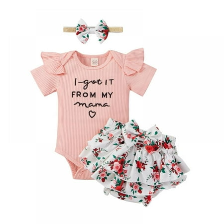 Bullpiano 0-24M Baby Girl Clothes Short Set Ruffled Short Sleeve Bodysuit+floral Shorts 3pcs/set Infant Outfits Bow Bloomers Shorts
Bullpiano 0-24M Baby Girl Clothes Short Set Ruffled Short Sleeve Bodysuit+floral Shorts 3pcs/set Infant Outfits Bow Bloomers Shorts