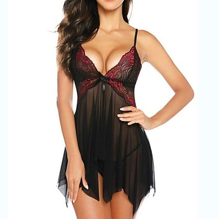 MRULIC lingerie for women Women Lingerie Floral Lace Lingerie Babydoll V Neck Sleepwear Strap Chemise Red + M
MRULIC lingerie for women Women Lingerie Floral Lace Lingerie Babydoll V Neck Sleepwear Strap Chemise Red + M