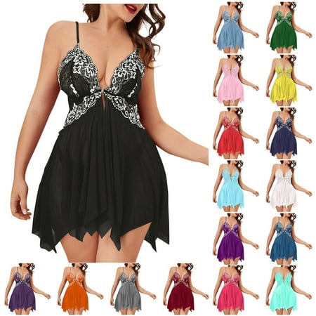 Foraging dimple Lingerie For Women Front Closure Babydoll Lace V Neck Mesh Sleepwear Lingerie Purple
Foraging dimple Lingerie For Women Front Closure Babydoll Lace V Neck Mesh Sleepwear Lingerie Purple