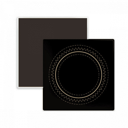 Pattern Geometry Circle Shape Square Ceracs Fridge Magnet Keepsake Memento