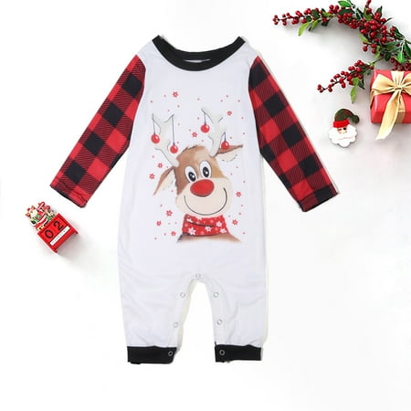 Christmas Pajamas for Family Letters Printing Plaid Tops Pants Long Sleeve Sleepwear Pjs Crewneck Home Party Matching Set
Christmas Pajamas for Family Letters Printing Plaid Tops Pants Long Sleeve Sleepwear Pjs Crewneck Home Party Matching Set