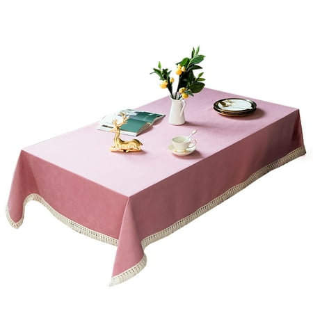 Tablecloths For Rectangle Tables Thick Solid Color Tablecloth With Tassel Washable Resuable Stain Resistant Table Covers For Home Kitchen Dining Banquet-Pink-110x170cm(43x67 )
Tablecloths For Rectangle Tables Thick Solid Color Tablecloth With Tassel Washable Resuable Stain Resistant Table Covers For Home Kitchen Dining Banquet-Pink-110x170cm(43x67 )