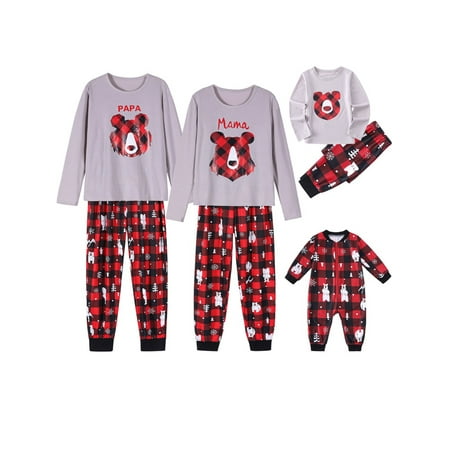 Imcute Family Christmas Holiday Matching Pajamas Set Bear Print Tops Snowflakes Pants Outfits for Couples Dad Mom Kids Baby
Imcute Family Christmas Holiday Matching Pajamas Set Bear Print Tops Snowflakes Pants Outfits for Couples Dad Mom Kids Baby