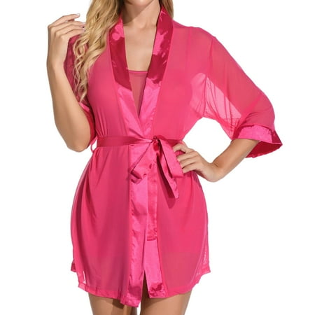 COBKK Womens Lingerie Tights Lingerie Sets 3PC Women s See-Through Pajamas Suspenders Panties Robe Set Womens Lingerie Sheer Hot Pink Fancy Comfortable Shapewear Floral Lingerie Sets M
COBKK Womens Lingerie Tights Lingerie Sets 3PC Women s See-Through Pajamas Suspenders Panties Robe Set Womens Lingerie Sheer Hot Pink Fancy Comfortable Shapewear Floral Lingerie Sets M