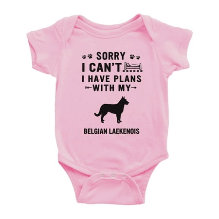 Sorry I Can t I Have Plans With My Belgian Laekenois Love Pet Dog Cute Baby Romper (Pink 6-12 Months)
Sorry I Can t I Have Plans With My Belgian Laekenois Love Pet Dog Cute Baby Romper (Pink 6-12 Months)