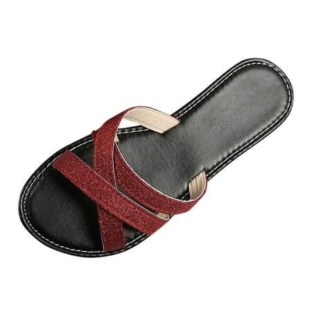 Wenshiii Women s Summer Fashion Open Toe Flat Bottom Fine Flash Slippers Casual Comfortable Outdoor Beach Sandal Slippers Deer Foam Home Slippers for Women
Wenshiii Women s Summer Fashion Open Toe Flat Bottom Fine Flash Slippers Casual Comfortable Outdoor Beach Sandal Slippers Deer Foam Home Slippers for Women