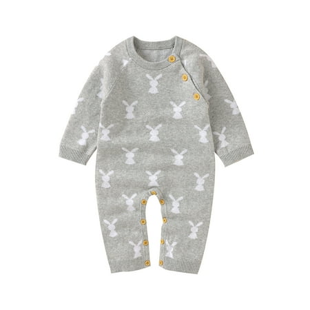 GXFC Baby Girls Boys Autumn Jumpsuit Long Sleeve Round Neck Cartoon Bunny Print Romper
GXFC Baby Girls Boys Autumn Jumpsuit Long Sleeve Round Neck Cartoon Bunny Print Romper