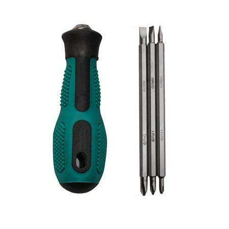 3 In 1 Multi-Function Adjustable Slotted Cross Screwdriver Bits Double Heads