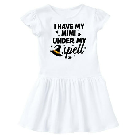 Inktastic I Have My Mimi Under My Spell with Cute Witch Hat Gift Baby Girl Dress