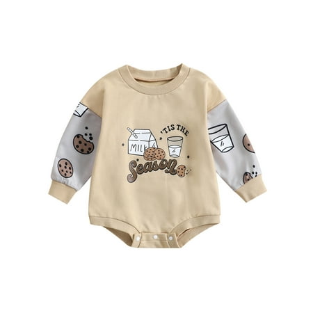 Amuver Infant Baby Girls Boys Romper Letter Milk Biscuit Print Round Neck Patchwork Long Sleeve Jumpsuits Autumn Casual Bodysuits
Amuver Infant Baby Girls Boys Romper Letter Milk Biscuit Print Round Neck Patchwork Long Sleeve Jumpsuits Autumn Casual Bodysuits