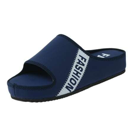 Platform Slippers For Women Ladies Breathable Comfort Casual Wedges Shoes Sandals Sports Letter Pattern Open Toe Slippers Pu Navy Blue casual shoes for Women
Platform Slippers For Women Ladies Breathable Comfort Casual Wedges Shoes Sandals Sports Letter Pattern Open Toe Slippers Pu Navy Blue casual shoes for Women