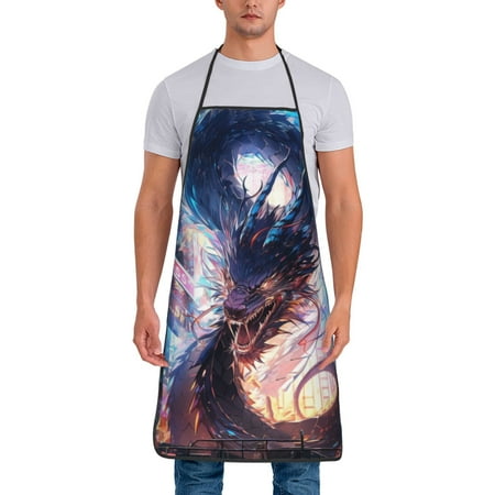 Naloa 1Pack Adjustable Bib Apron Waterdrop Resistant Cooking Kitchen Aprons for Women Men Chef Urban Style Colorful Dragon Print
Naloa 1Pack Adjustable Bib Apron Waterdrop Resistant Cooking Kitchen Aprons for Women Men Chef Urban Style Colorful Dragon Print