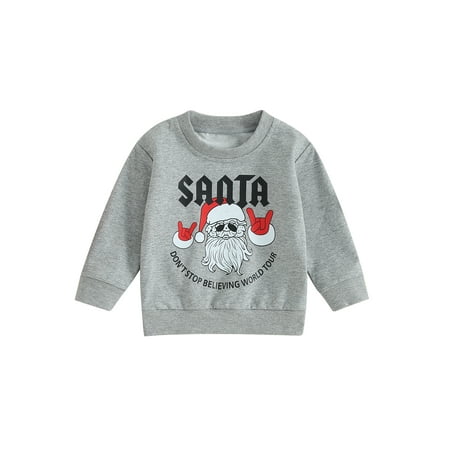 Eyicmarn Toddler Boy Girl Christmas Sweatshirt Long Sleeve Round Neck SantaLetter Print Pullover Loose Tops
Eyicmarn Toddler Boy Girl Christmas Sweatshirt Long Sleeve Round Neck SantaLetter Print Pullover Loose Tops