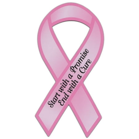 Ribbon Shaped Awareness Support Magnet - Start With A Promise End With A Cure (Breast Cancer) - Cars Trucks SUVs Refrigerators Etc.
Ribbon Shaped Awareness Support Magnet - Start With A Promise End With A Cure (Breast Cancer) - Cars Trucks SUVs Refrigerators Etc.