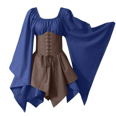 TAIAOJING Womens Dresses Trumpet Sleeve Shirt With Corset Gothic Retro Long Sleeve Corset Fall Clothes Dress Vestido De Mujer
TAIAOJING Womens Dresses Trumpet Sleeve Shirt With Corset Gothic Retro Long Sleeve Corset Fall Clothes Dress Vestido De Mujer