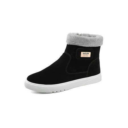 Fangasis Men Comfort Snow Boots Round Toe Non Slip Ankle Boot Cold Weather Casual Warm Short Bootie Black 8
Fangasis Men Comfort Snow Boots Round Toe Non Slip Ankle Boot Cold Weather Casual Warm Short Bootie Black 8