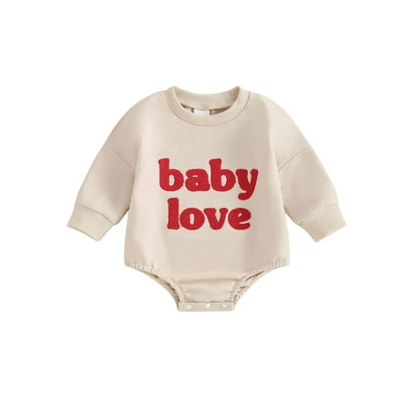 Bslissey 3M 6M 12M 18M Baby Girls Boys Sweatshirt Romper Long Sleeve Letter Embroidery Jumpsuit Newborn Infant Casual Bodysuit Spring Fall Daily Clothes
Bslissey 3M 6M 12M 18M Baby Girls Boys Sweatshirt Romper Long Sleeve Letter Embroidery Jumpsuit Newborn Infant Casual Bodysuit Spring Fall Daily Clothes