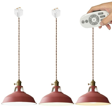 FSLiving Iron J-Type Track Pendant Lighting with Cord Total Length 2FT Customizable Macaron Red Shade Smart Group Control with Stepless Dimming for Living Room-1 Light
FSLiving Iron J-Type Track Pendant Lighting with Cord Total Length 2FT Customizable Macaron Red Shade Smart Group Control with Stepless Dimming for Living Room-1 Light