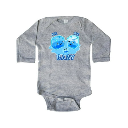 Inktastic Ice Ice Baby Gift Baby Boy or Baby Girl Long Sleeve Bodysuit