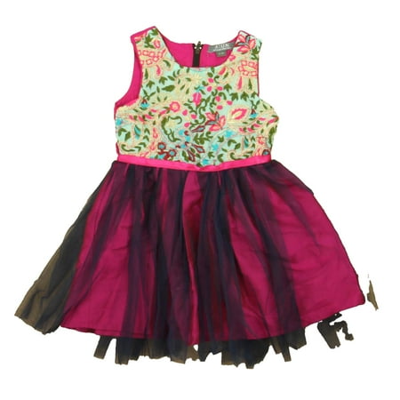Pre-owned ATUN Girls Aqua | Pink | Purple Special Occasion Dress size: 2-3T