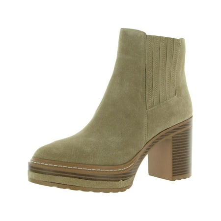 Steve Madden Womens Searches Suede Block Heel Ankle Boots