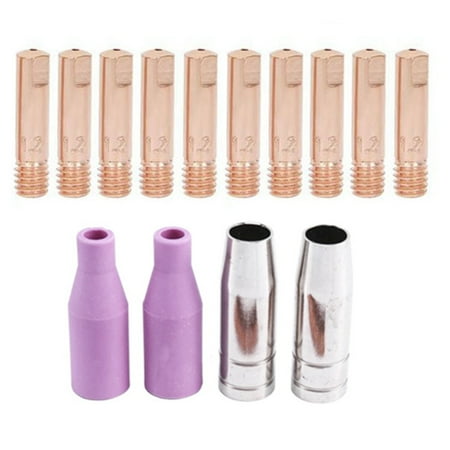 14Pcs AK15 Mig Welding Torch Cap Tip Contact 1.2mm MB15 Ceramic Accessories Mig Nozzles
14Pcs AK15 Mig Welding Torch Cap Tip Contact 1.2mm MB15 Ceramic Accessories Mig Nozzles
