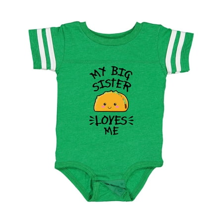 Inktastic My Big Sister Loves Me with Taco Illustration Gift Baby Boy or Baby Girl Bodysuit
Inktastic My Big Sister Loves Me with Taco Illustration Gift Baby Boy or Baby Girl Bodysuit
