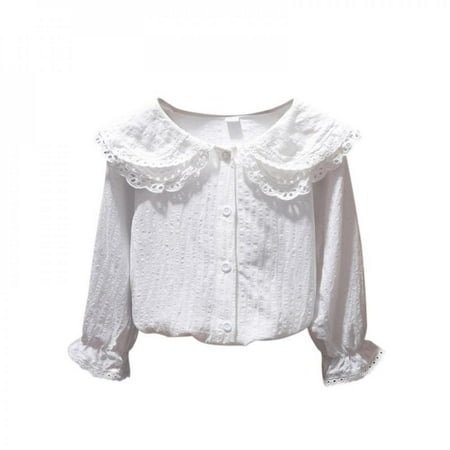 Bullpiano Girl Style Lapel Blouse With Flared Sleeves Autumn Cotton Baby Toddler Teen Princess School Girls Blouse
Bullpiano Girl Style Lapel Blouse With Flared Sleeves Autumn Cotton Baby Toddler Teen Princess School Girls Blouse
