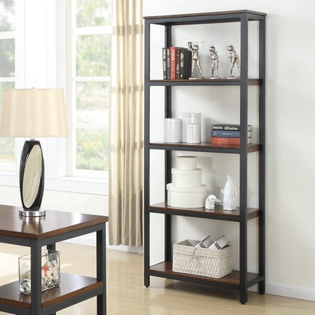 Coaster Bookcase In Brown/Black Finish 801243