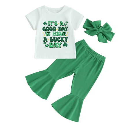 Bagilaanoe 3pcs Toddler Baby Holiday Outfits Girl Pants Set Short Sleeve T-Shirt Tops + Flare Trousers + Headband 6M 12M 18M 24M 3T 4T Kids Casual Clothes
Bagilaanoe 3pcs Toddler Baby Holiday Outfits Girl Pants Set Short Sleeve T-Shirt Tops + Flare Trousers + Headband 6M 12M 18M 24M 3T 4T Kids Casual Clothes