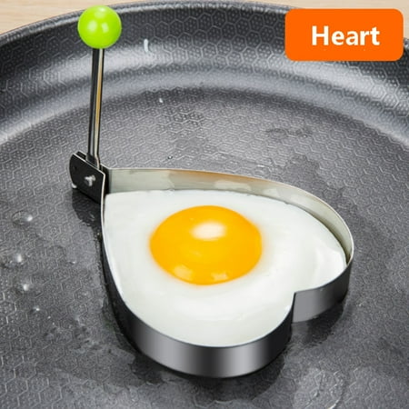 Stainless Steel Egg Fry Pancake Shaper 1 Set Omelet Mold Heart Star Shape Fried Egg Mold Cooking Tools Kitchen Gadgets