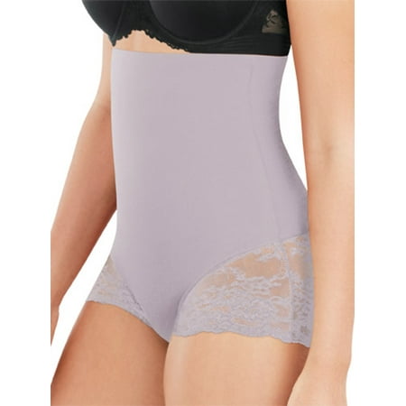 Maidenform Womens Tame Your Tummy High-Waist Lace Brief Style-DMS704