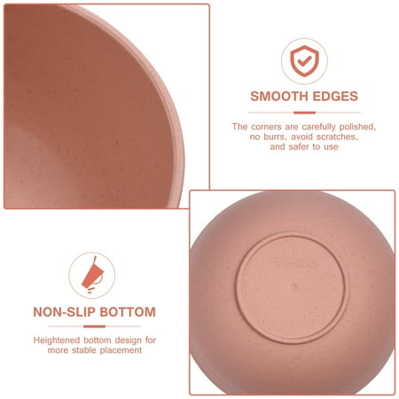NICEXMAS 5pcs 12cm Wheat Straw Salad Bowls Unbreakable Mixing Bowls Reusable Dishwasher & Microwave Safe Soup Bowls for Home Kitchen Restaurant
NICEXMAS 5pcs 12cm Wheat Straw Salad Bowls Unbreakable Mixing Bowls Reusable Dishwasher & Microwave Safe Soup Bowls for Home Kitchen Restaurant