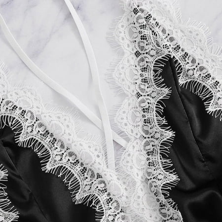 wendunide pajama set for women Fashion Sissy Women Sexy Lingerie Girl V-neck Lace Splice Bodysuit Sleepwear Black S
wendunide pajama set for women Fashion Sissy Women Sexy Lingerie Girl V-neck Lace Splice Bodysuit Sleepwear Black S