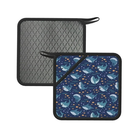 2PCS Pot Holders for Kitchen - Heat Resistant Silicone Pot Holders with Hanging Loop Cartoon Sharks2 Non Slip Oven Hot Pads Potholders for Decor Baking Cooking Kitchen
2PCS Pot Holders for Kitchen - Heat Resistant Silicone Pot Holders with Hanging Loop Cartoon Sharks2 Non Slip Oven Hot Pads Potholders for Decor Baking Cooking Kitchen